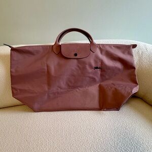 LONGCHAMP XL Le Pliage Tote Bag - Dusty Rose